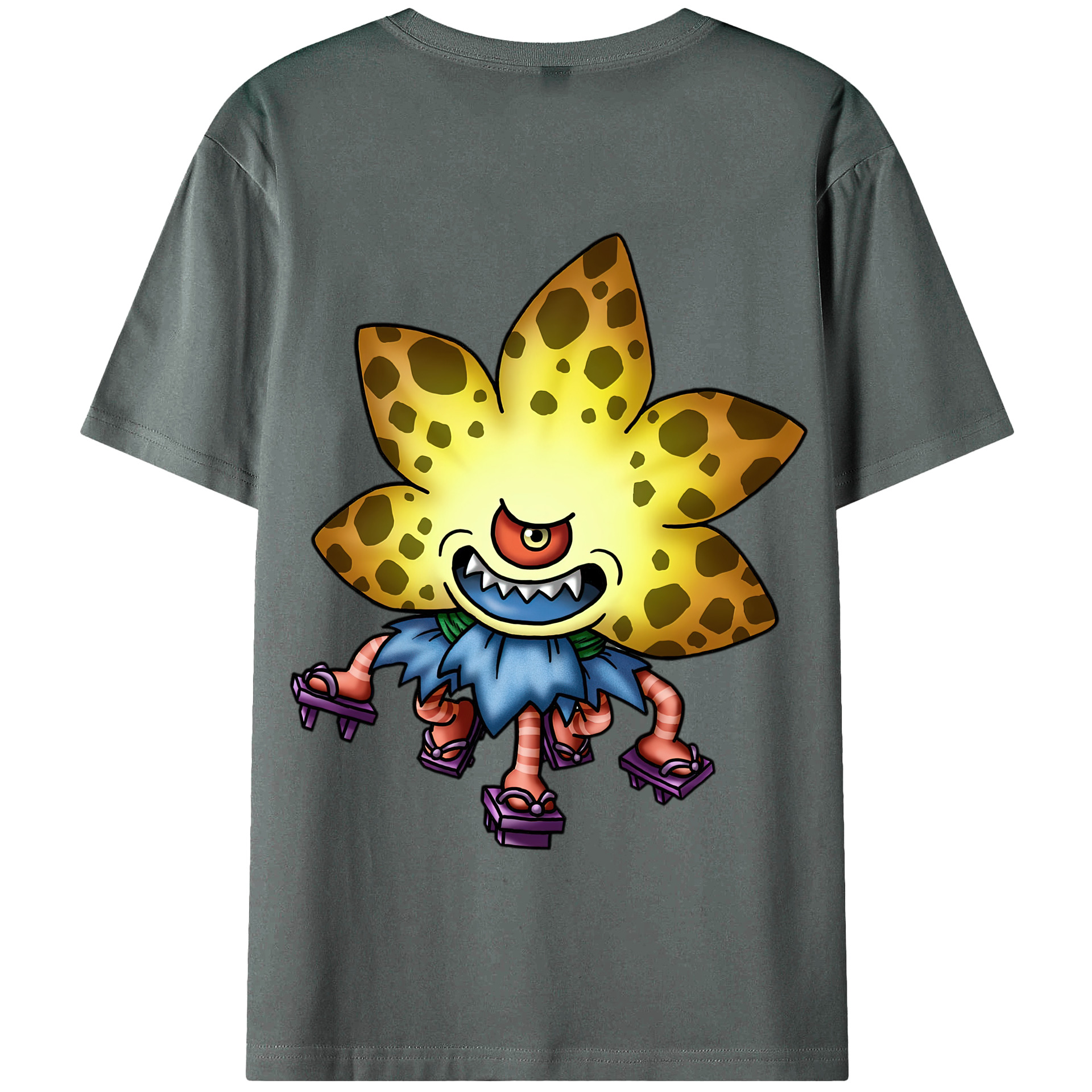 （画像用） ドラゴンクエスト Doragon Kuesuto Dragon Quest 綿100％半袖Tシャツ（背面プリント）